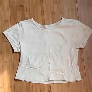 Brandy Melville Crop Pastel Yellow